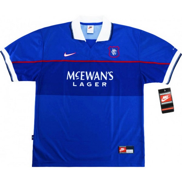 Tailandia Camiseta Rangers Primera equipo Retro 1997 1999 Azul